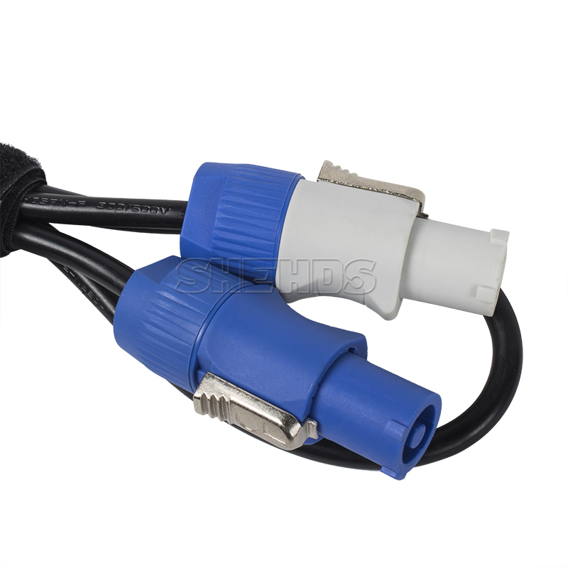 PowerCon Cable Power Connector Hand In Hand For DMX Stage Lighting Dj Equipment