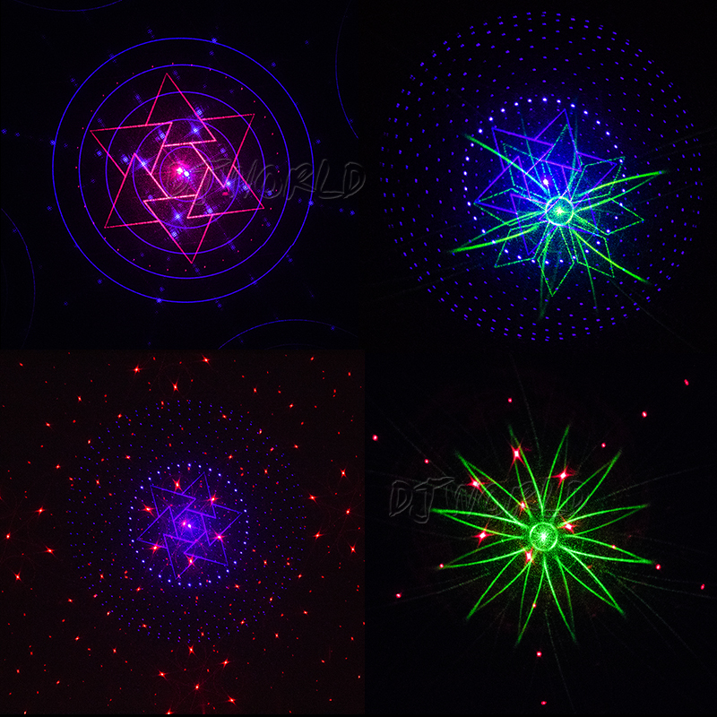 Wireless Remote USB RGB&RG Charged Mini Laser Light DJ Disco Party Effect Lighting