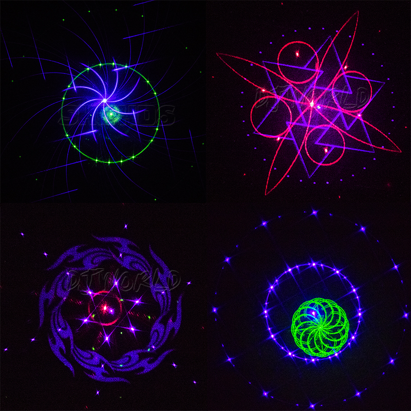 Wireless Remote USB RGB&RG Charged Mini Laser Light DJ Disco Party Effect Lighting