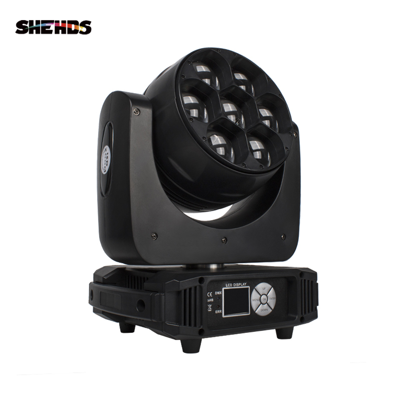 Flight Case "WITH" Bee Eye Beam&Wash 7x40W Moving Head Light LED Zoom RGBW (2pcs) DJ Disco Stage Moving Head Lights Stage DJ Lights