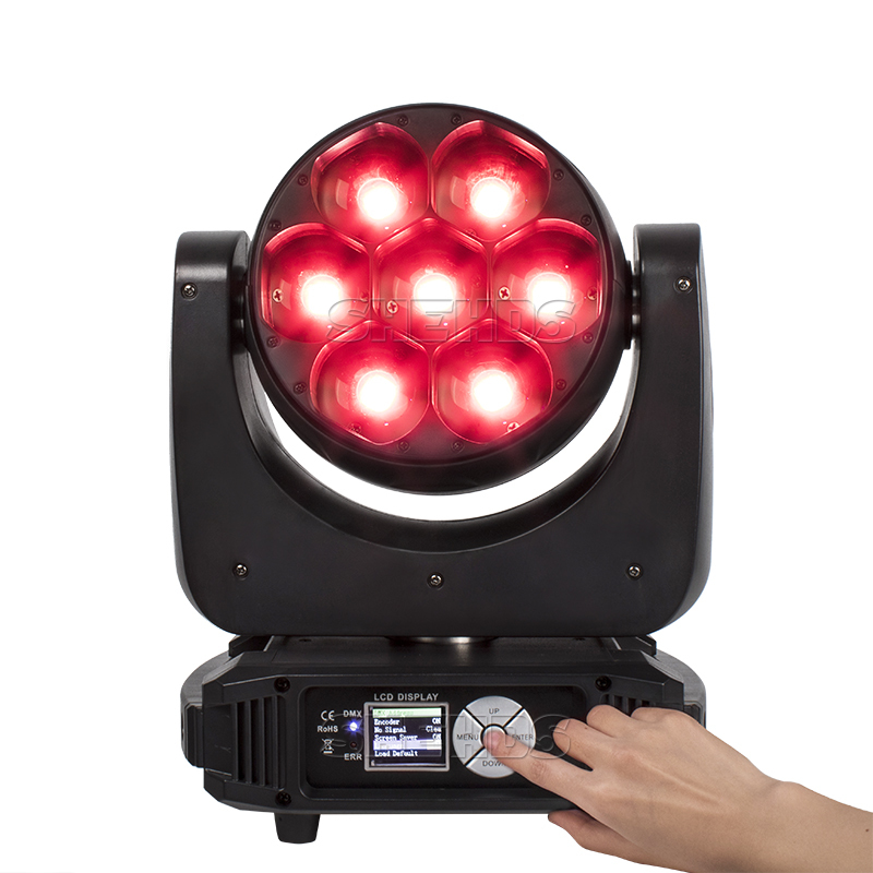Flight Case "WITH" Bee Eye Beam&Wash 7x40W Moving Head Light LED Zoom RGBW (2pcs) DJ Disco Stage Moving Head Lights Stage DJ Lights