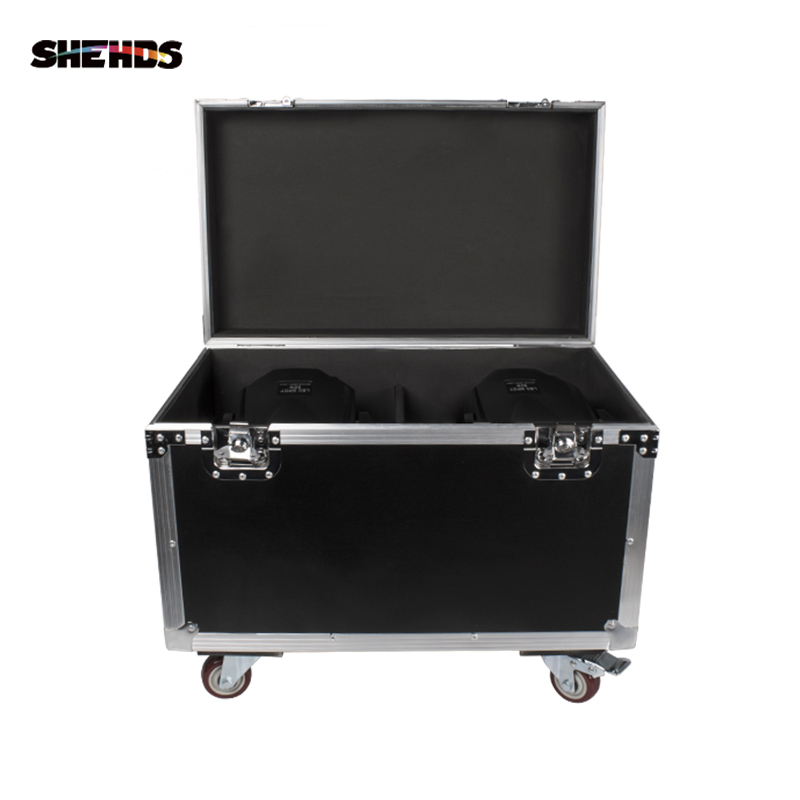 Flight Case "WITH" Bee Eye Beam&Wash 7x40W Moving Head Light LED Zoom RGBW (2pcs) DJ Disco Stage Moving Head Lights Stage DJ Lights