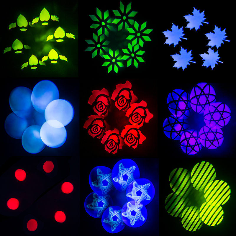 (6-Prism) LED Spot 90W With LCD Display With 6 Face Prism DJ Disco Stage Moving Head Lights