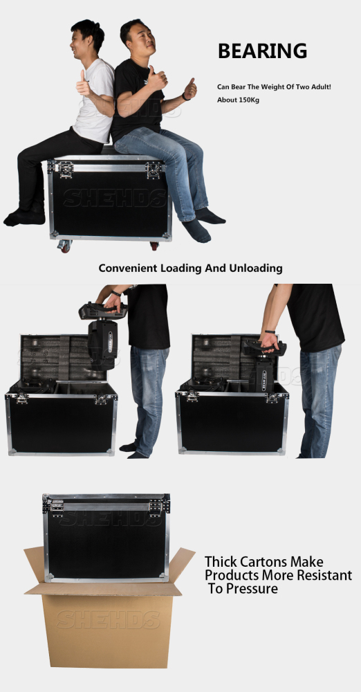 Flight Case "For" 2pcs Beam 230W 7R Moving Head Lighting（Only Flight Case）