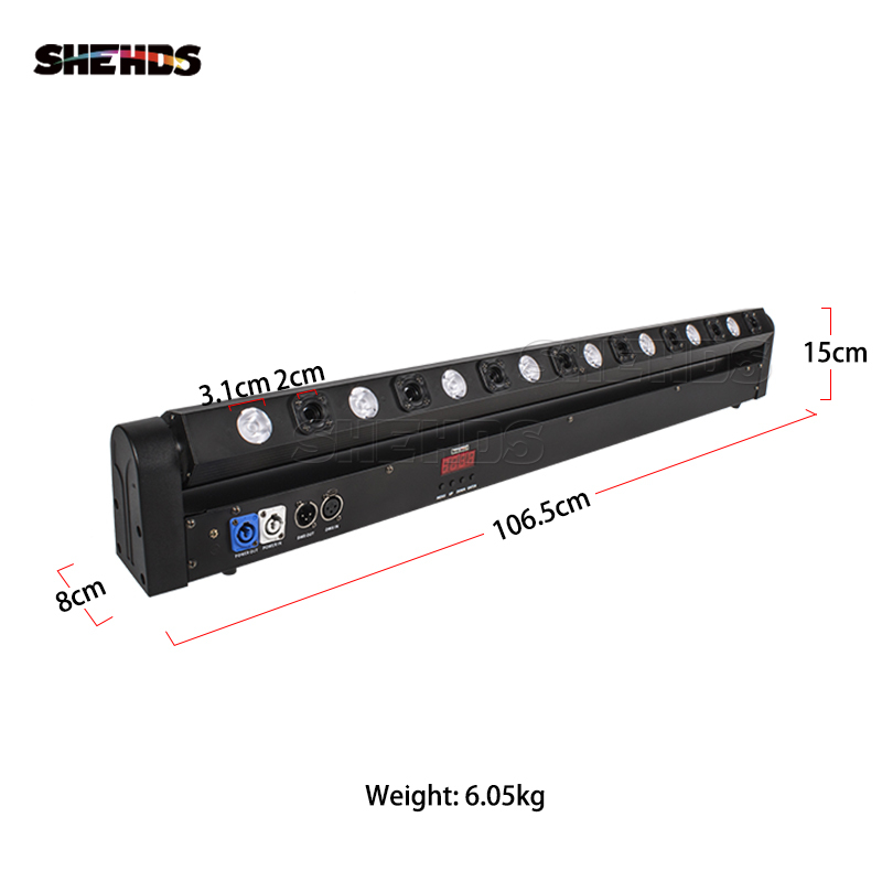 8 Eye Moving Head Light 8x500mW Red Laser with LED Bar Lyre 8x9W RGB Beam Stage Lighting Effect DJ Disco Wedding Show SHEHDS