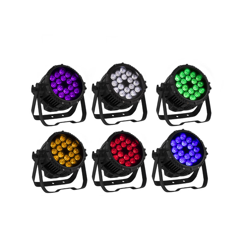 Waterproof Aluminum Alloy LED Big Par18x18W RGBWA+UV Profeesional Stage Light