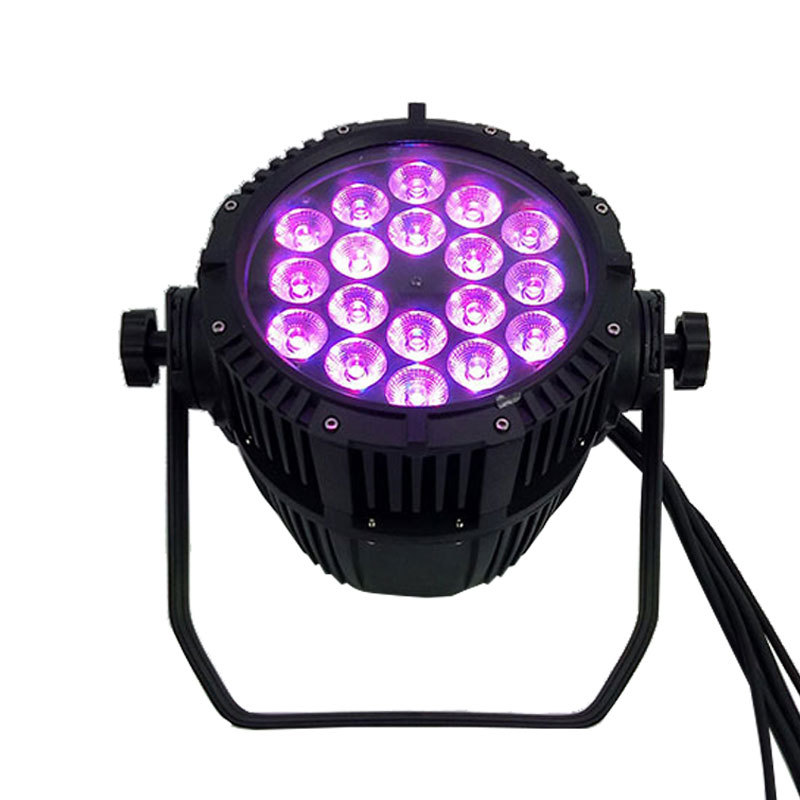 Waterproof Aluminum Alloy LED Big Par18x18W RGBWA+UV Profeesional Stage Light