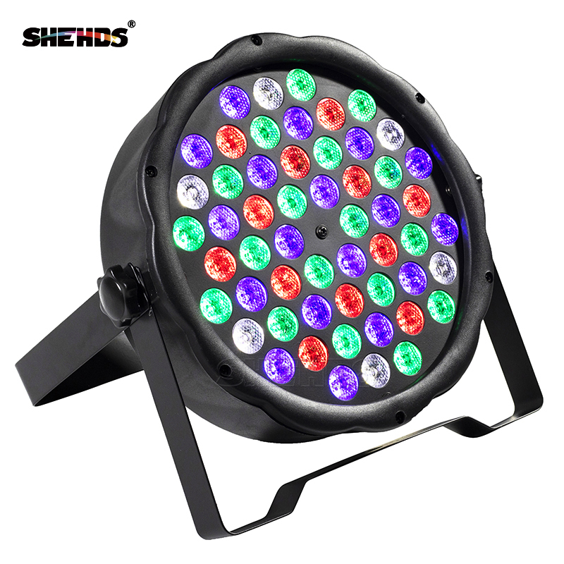 LED 54x3W RGBW LED Flat Par RGBW Color Mixing DJ Wash Light Stage Uplighting KTV Disco DJ DMX512