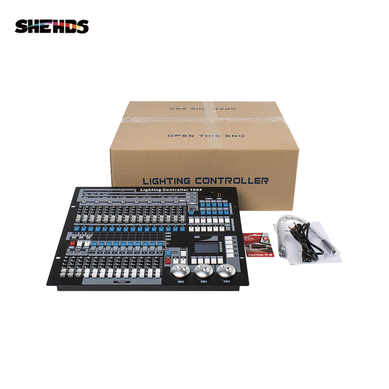 Flight case with DMX Console 1024  Lighting Consoles Professional Stage Lights Control Equipment