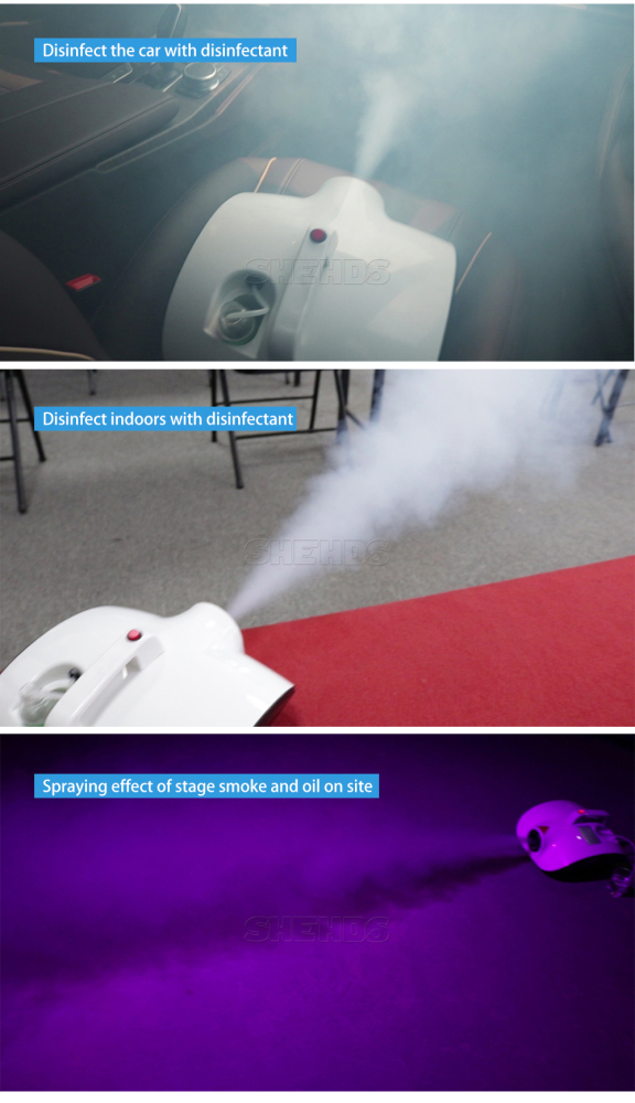 Smoke Machine 900W Fog Effect Stgae and Disinfection Haze Function