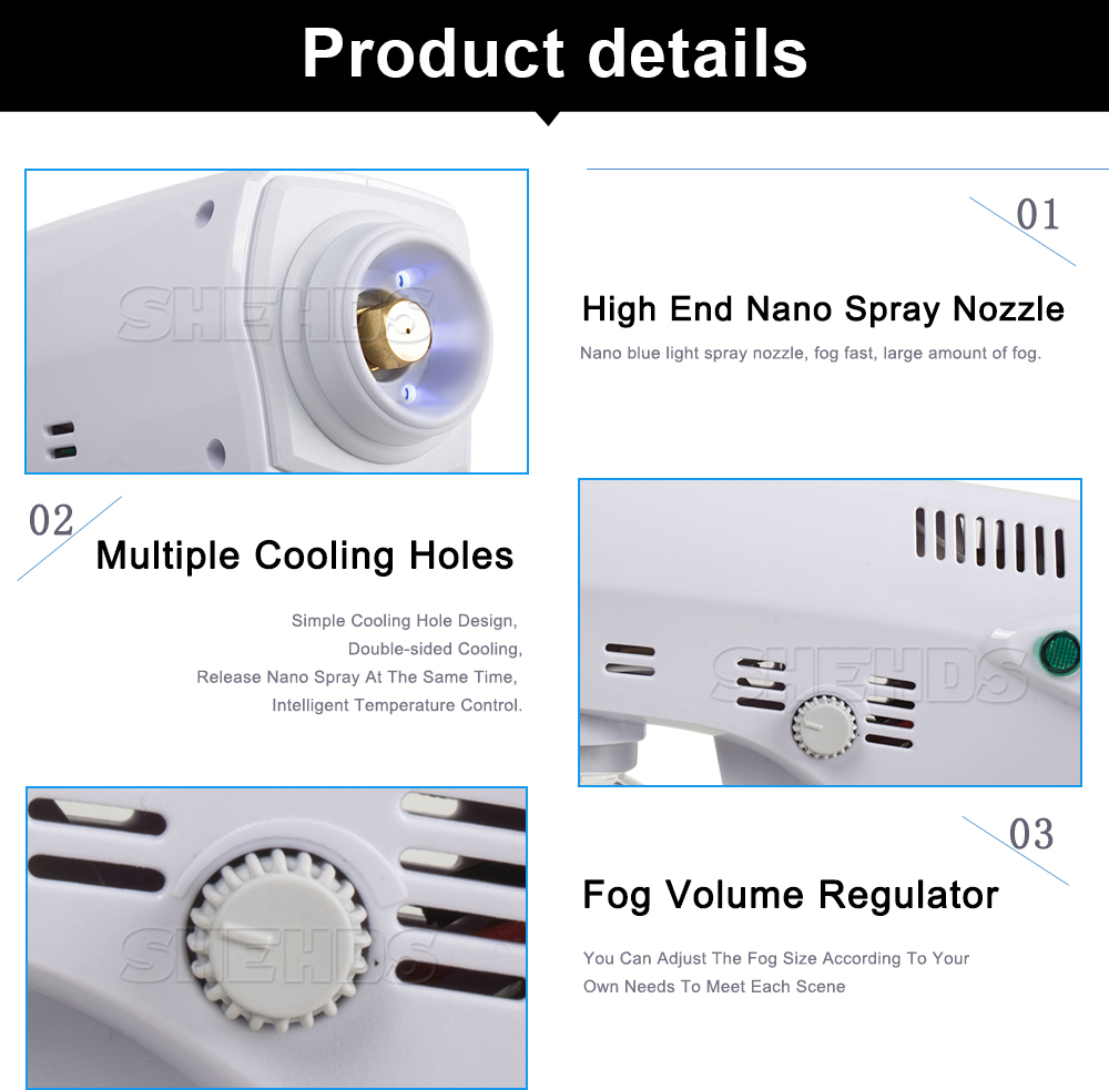 Fog Machine 1200W Smoke Effect Stgae and Disinfection Haze Function