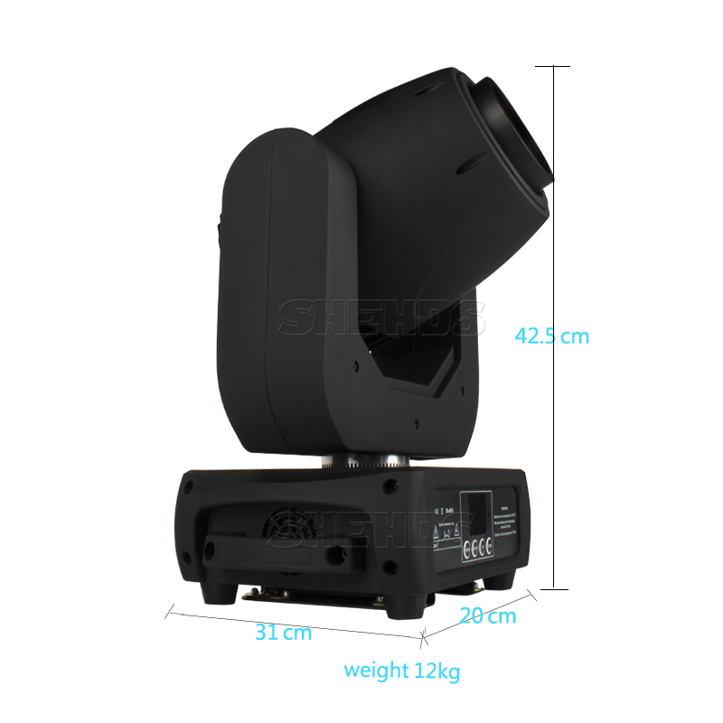 LED Spot 150W Moving Head Lighting DMX512 Beam Lyre Professional DJ Disco Light Party Light Gobo Light Wedding Bar Stage SHEHDS