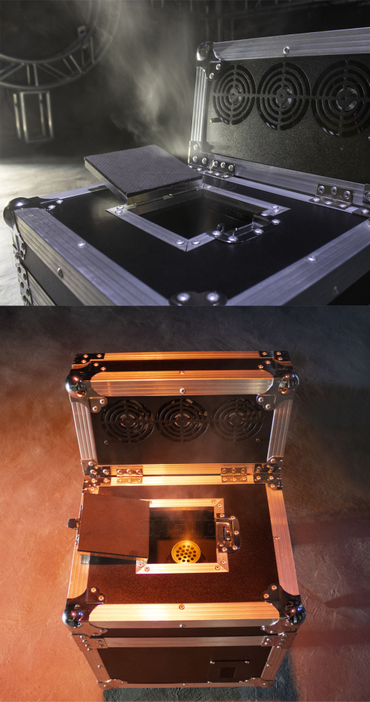 660W Haze Machine With Flight Case DMX Stage Professional Fogger Equipment Remote Control Smoke Hazer Hall Music Concert DJ