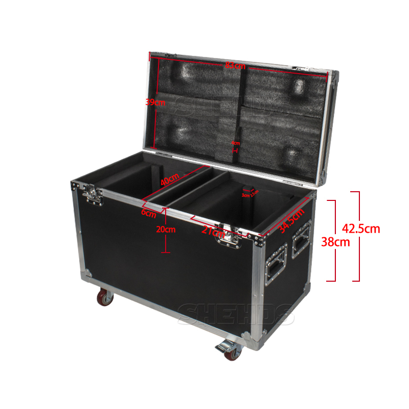 Flight Case "WITH" 2 pcs 19x15W Beam&Wash Bees Eye Light LED Zoom RGBW DJ Disco Stage Moving Head Lights Stage DJ Lighting