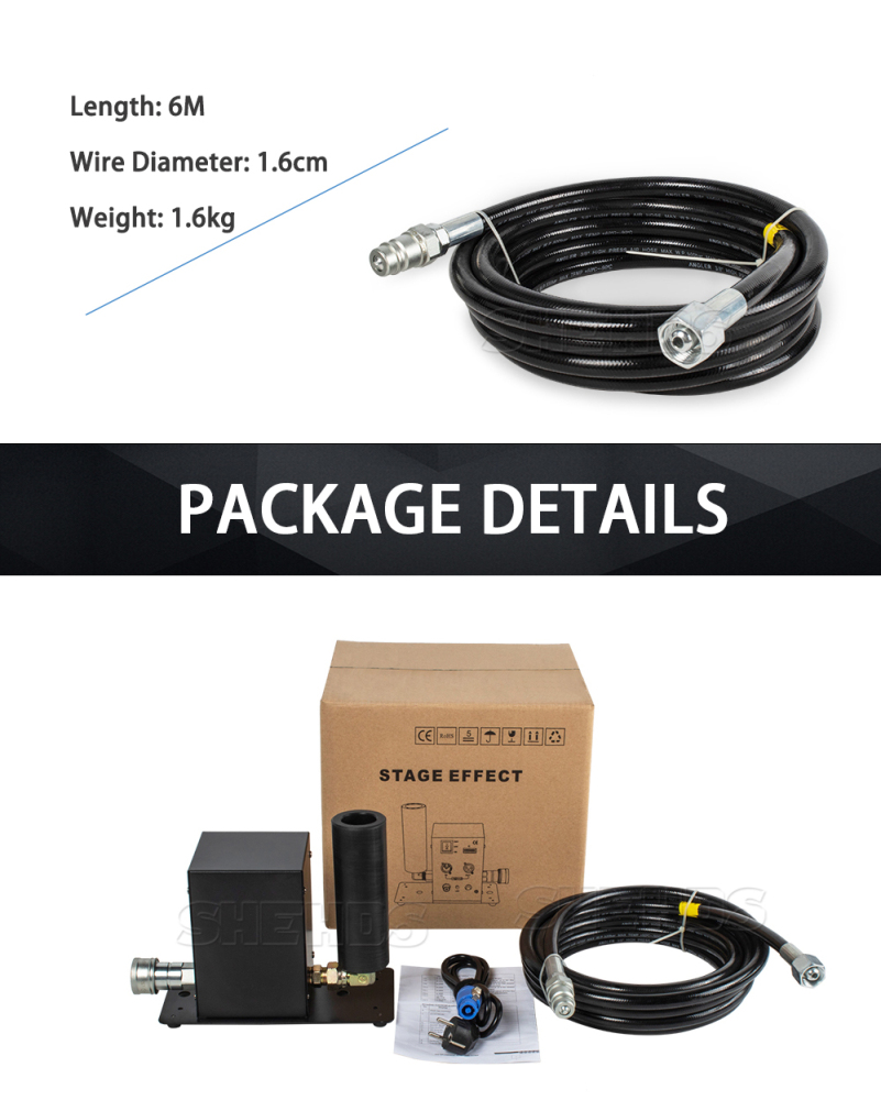 200W CO2 Jet Machine Professional Stage Equipment DMX Controller Smoke 8-10M Gas Jet Air Column Show Concert DJ