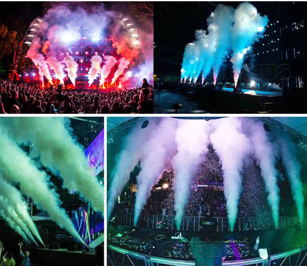 200W CO2 Jet Machine Professional Stage Equipment DMX Controller Smoke 8-10M Gas Jet Air Column Show Concert DJ