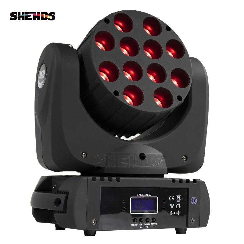 LED Beam 12x12W RGBW Moving Head  Light DMX512 Good for Patry DJ Disco Concert