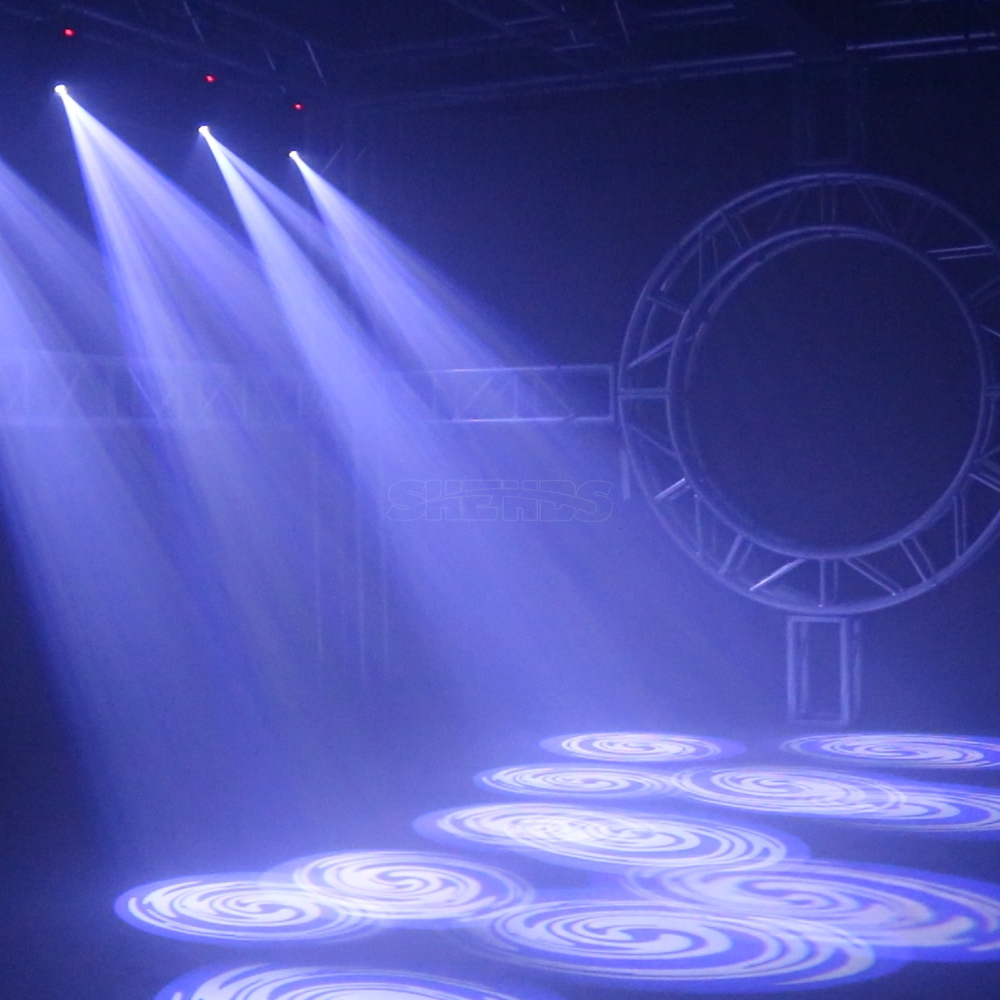 LED Spotlight 80W With 3-Prism Gobo Moving Head Light Party Dj Equipment DJ Disco Stage Moving Head Light
