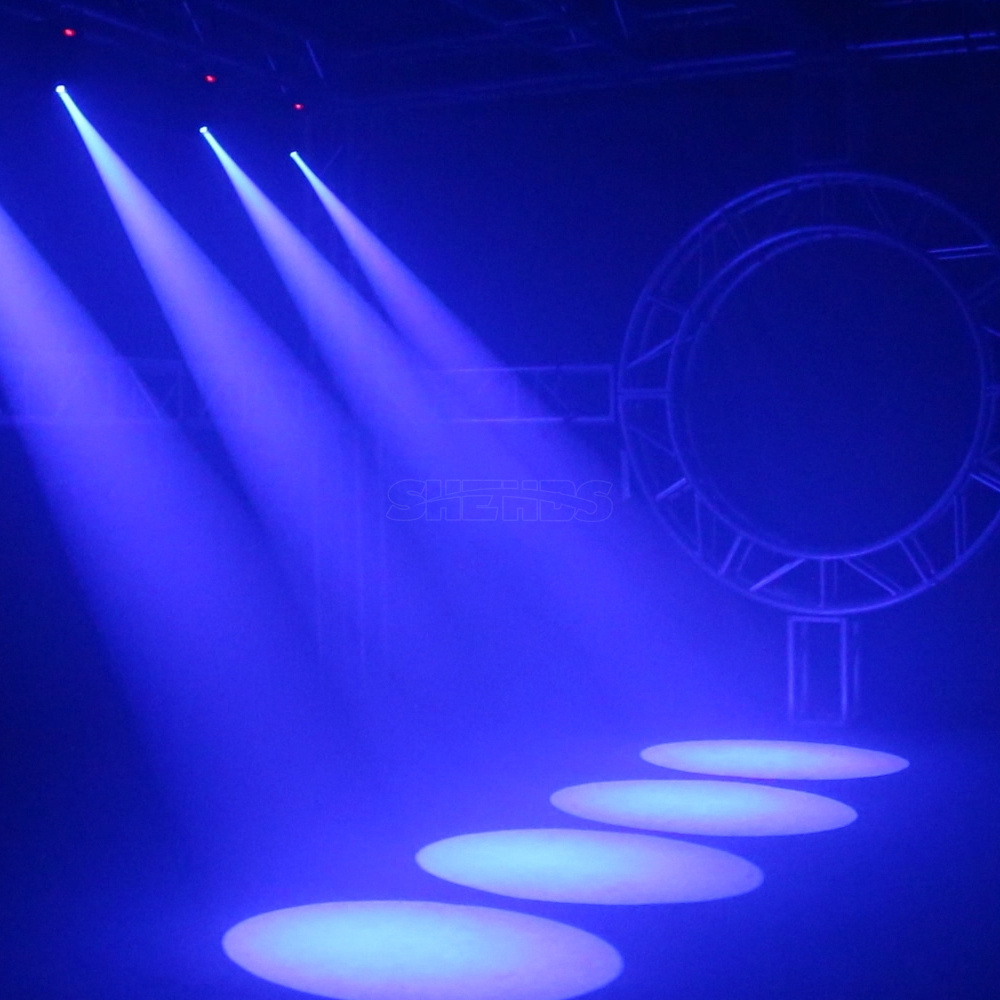 LED Spotlight 80W With 3-Prism Gobo Moving Head Light Party Dj Equipment DJ Disco Stage Moving Head Light