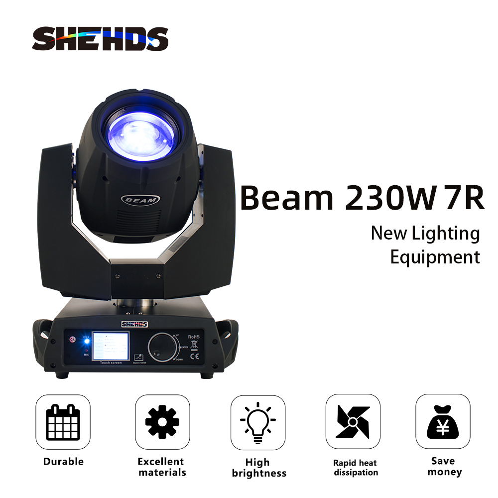 Beam 230W 7R Beam Moving Head Lighting Stage Light Nightclub Touch Screen Stgae DJ Disco Lighting Stage DJ Lighting