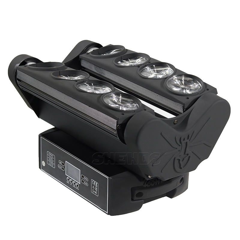 Mini LED Beam Spider 8x10W RGBW Moving Head Lighting LED Professional Stage Light