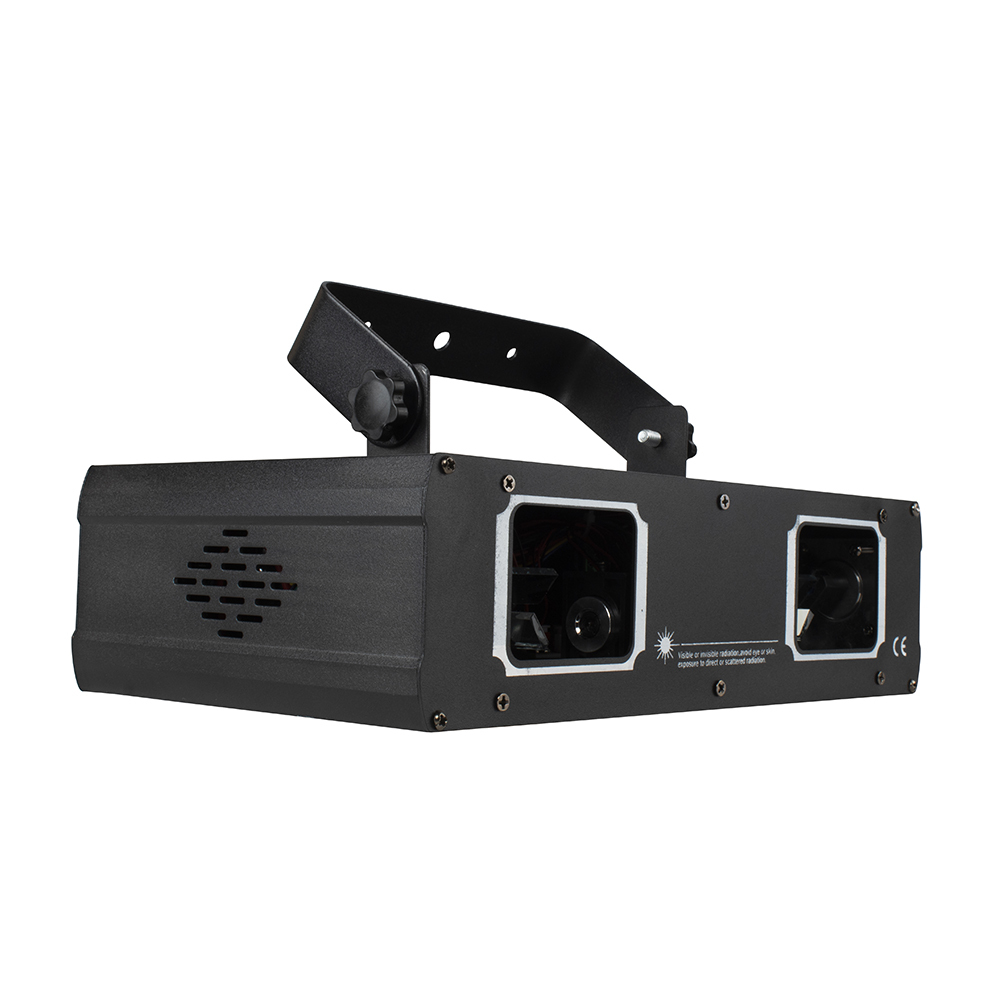 Laser Lamp 2 Head Laser Dual Hole Stage Effect DMX512 Lighting For Dance Floor And DJ Disco Party KTV Nightclub