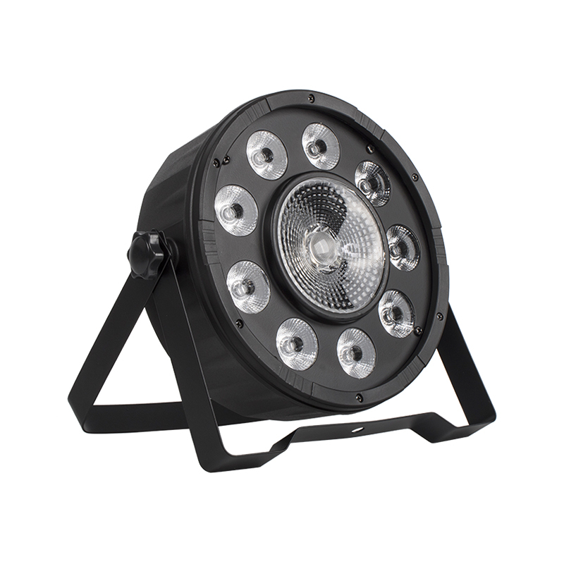 LED Flat Par 9x10W+30W RGB Lighting DMX512 Professional DJ Disco Stage Equipment Party