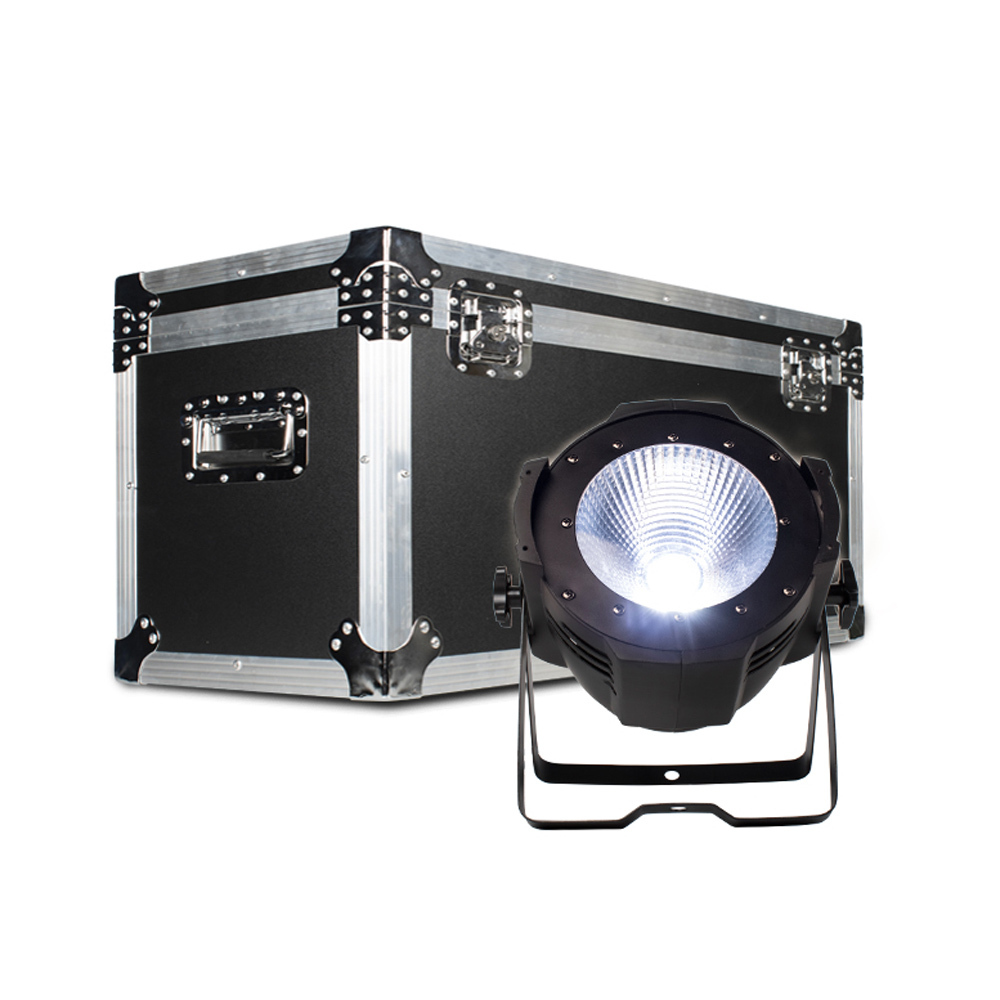 Flightcase "WITH"  COB Par LED 200W Cool +Warm 4/6/8Pcs