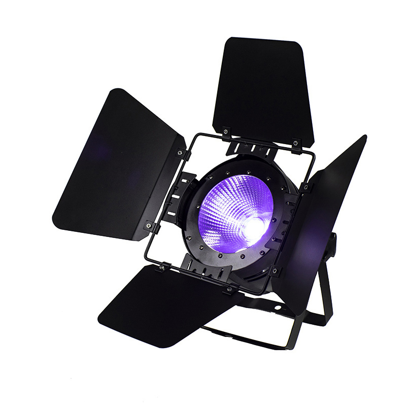 LED Par COB 200W  RGBWA+UV 6IN1/4in1/ Blinder Lighting with/without Barn door