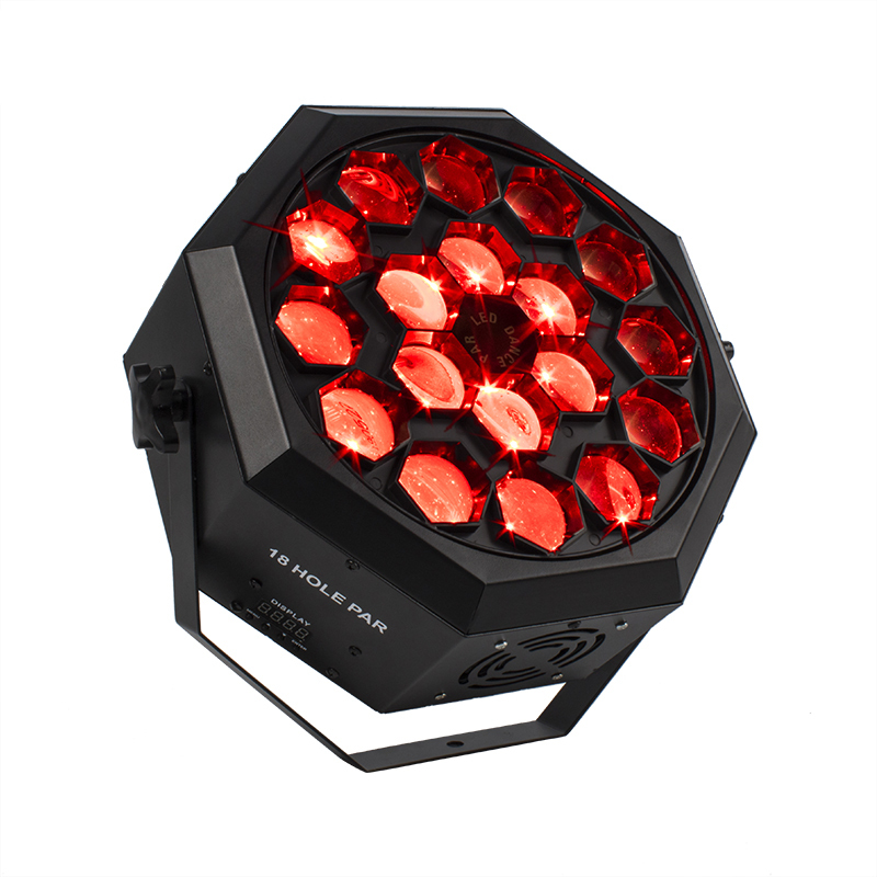 Led Par Light Bee Eye 18x12W RGBW Lighting  Beam&Wash Light DJ Disco Stage Moving Head Light