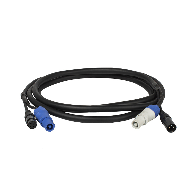 2m/3m Combination of PowerCon Plug and DMX Signal Line