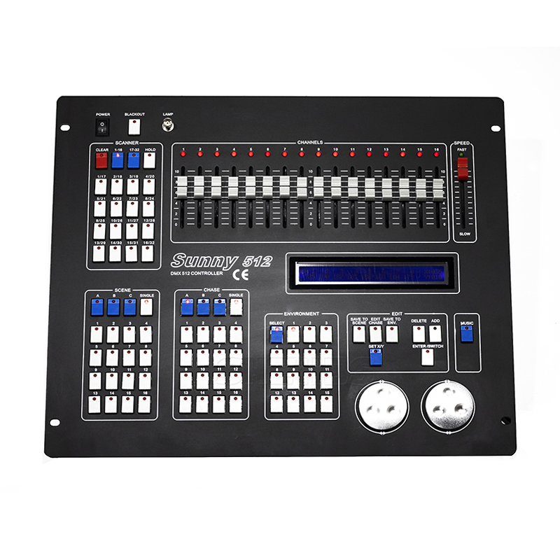 Sunny512 Channels DMX512 DMX Controller Console DJ Disco Equipment DMX Lighting Consoles Professional Stage Lights Control Equip