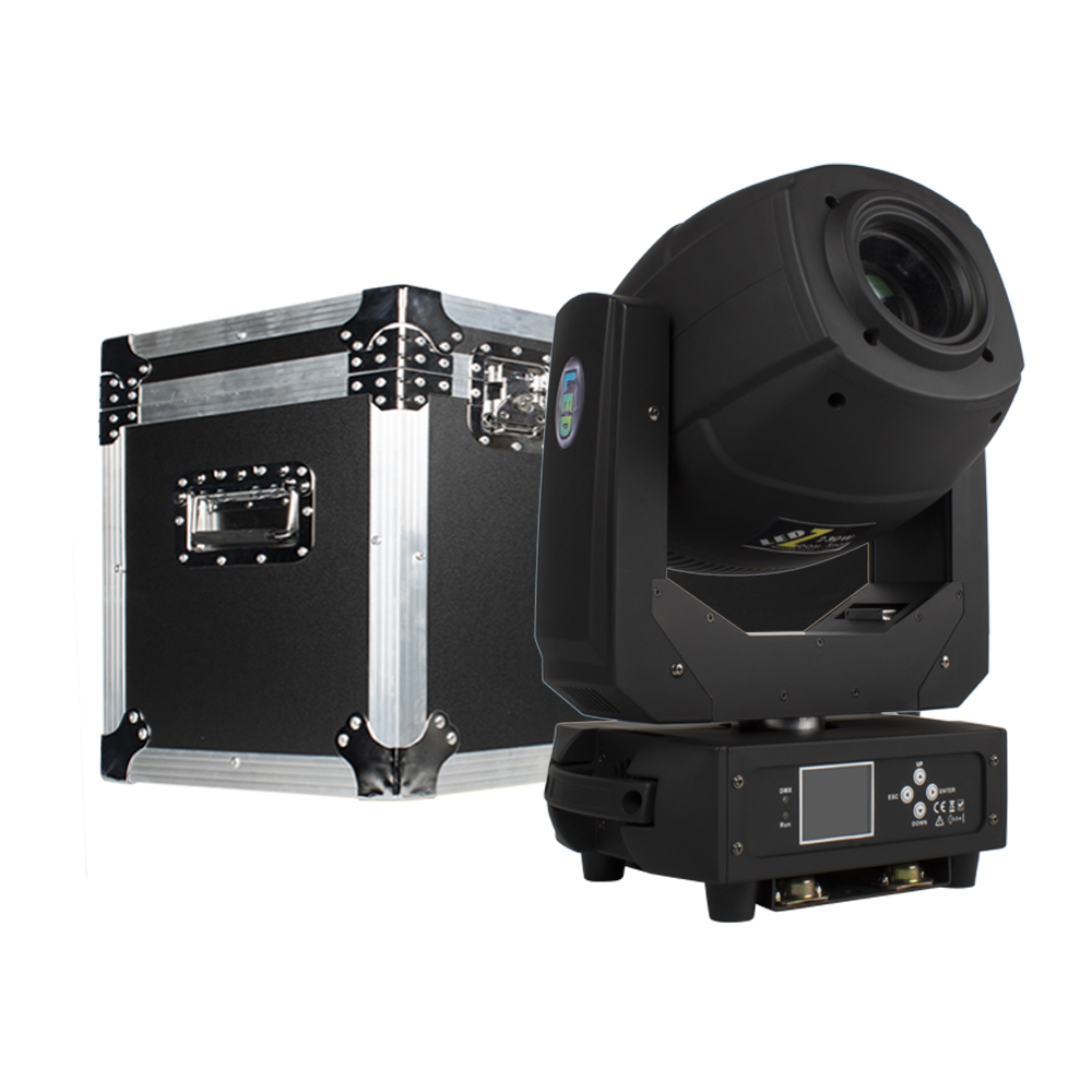 FlightCase With 2pcs LED 230W Spot Zoom Moving Head spotlight  DJ Disco Stage Moving Head Lights Stage DJ Lighting