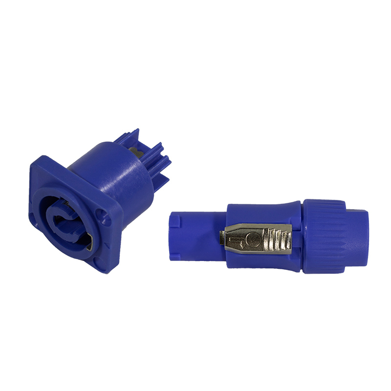 PowerCon Plug In and Out-Blue