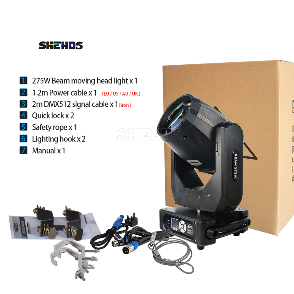 Flight Cases with 2 PCS Beam 275W 10R DMX512 DJ Disco Party Wedding DJ Disco Stage Moving Head Lights Stage DJ Lighting