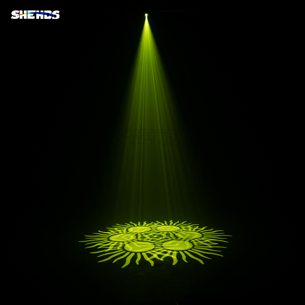 6 Prism LED Spotlight 100W  Gobo Light  With LCD Display Stage Effect Lighting DJ Disco Stage Moving Head Lights Stage DJ Lighting