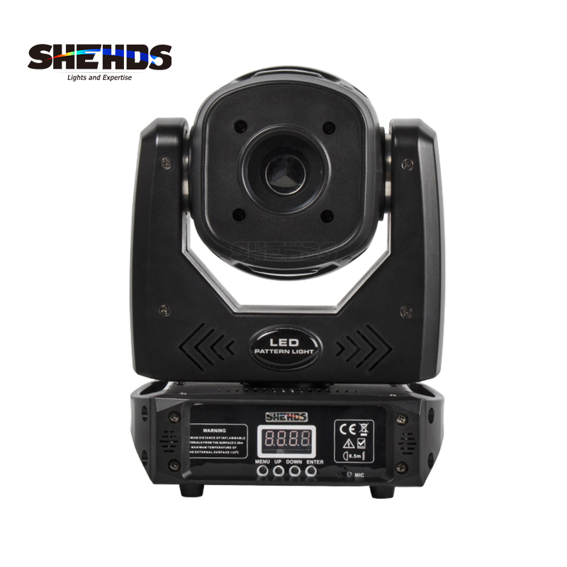 LED Spotlight 80W With 3-Prism Gobo Moving Head Light Party Dj Equipment DJ Disco Stage Moving Head Light