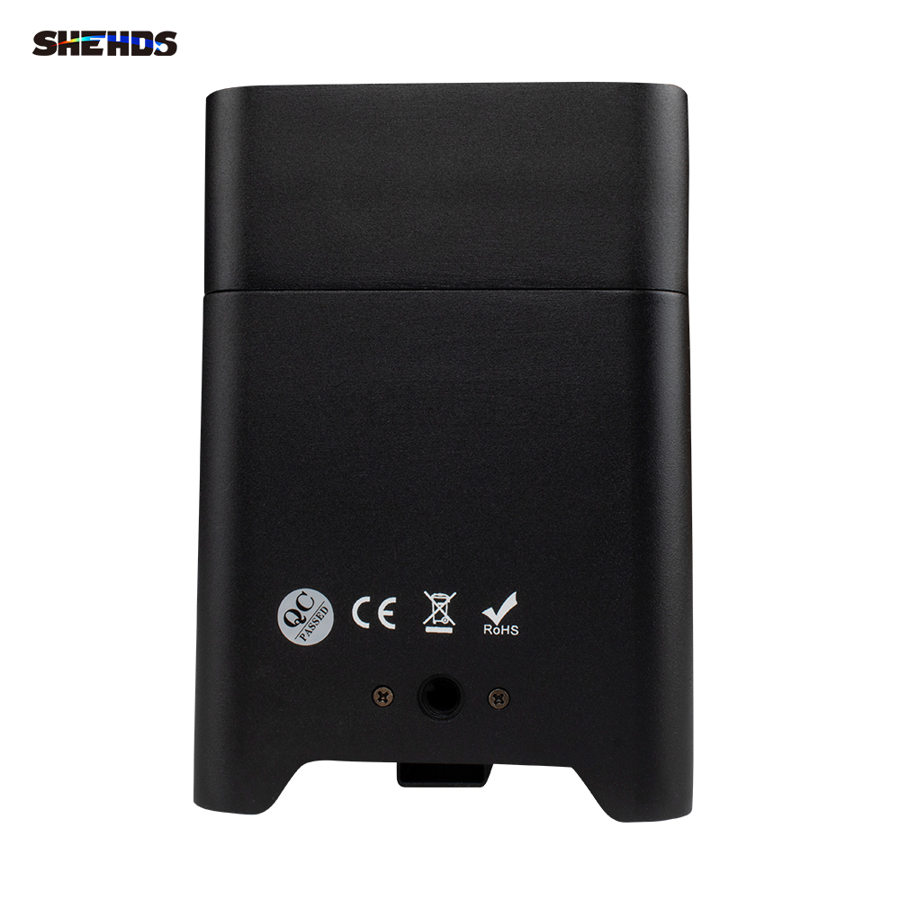 SHEHDS Wireless Remote Control Wifi APP Smart LED Par Light 6x18W 6in1 RGBAW+UV Battery Lighting For KTV Party Bar DJ Disco