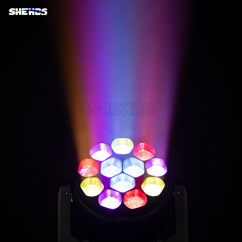 JMS WEBB LED Beam/Wash Bee Eye 12x40w RGBW Moving Head DJ Disco Stage Moving Head Lights Stage DJ Lighting SHEHDS