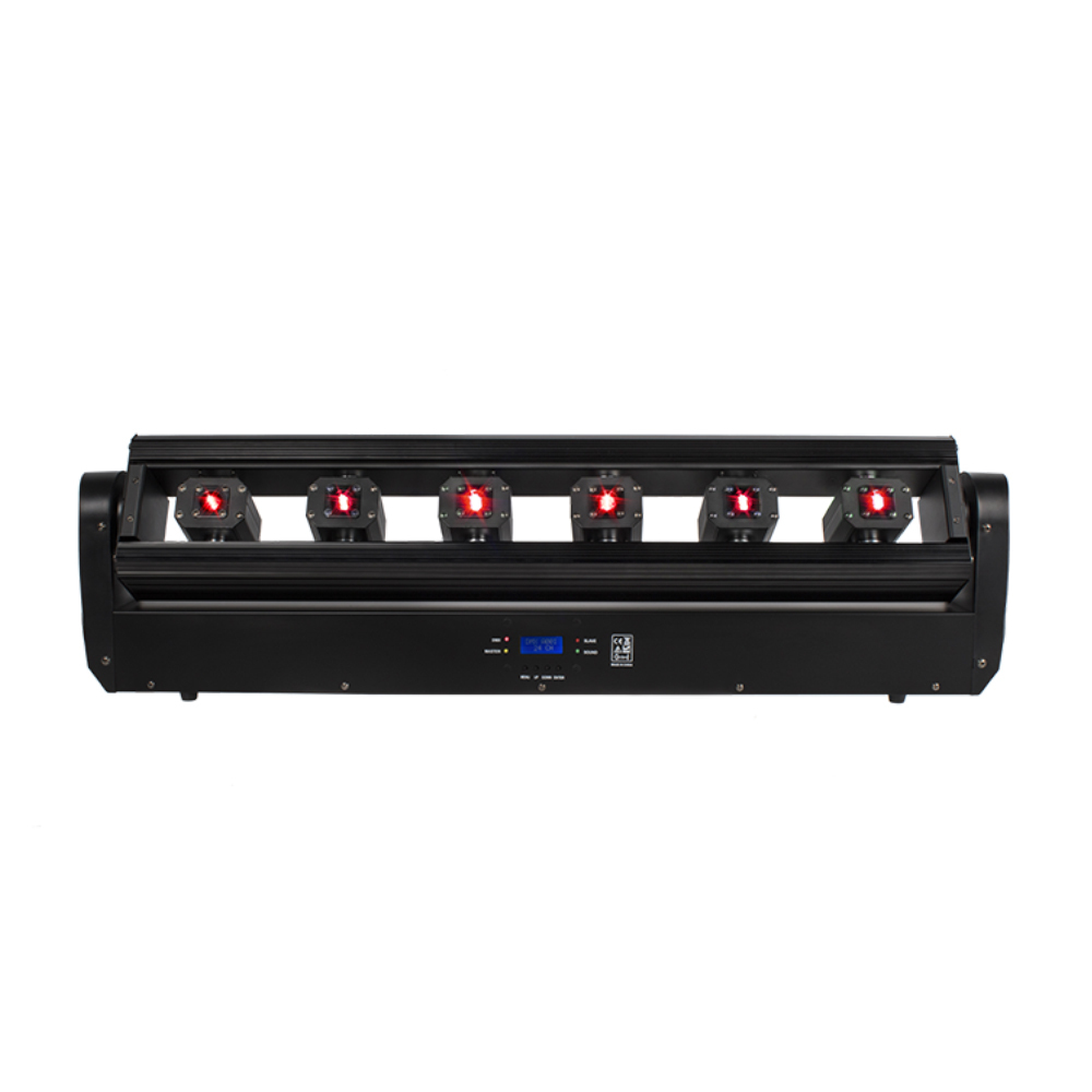 Laser Moving Bar 6x500mw 6 Eyes RGB Stage Effect Beam Moving Head Lighting DJ Party Disco Wedding Stage