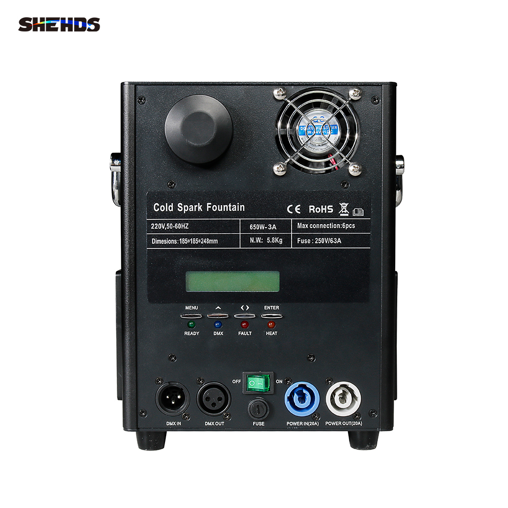 SHEHDS  New 650W Wireless Firework Spark Machine Out/Indoor Wedding Party Stage Combined sales (spark powder could be purchased)