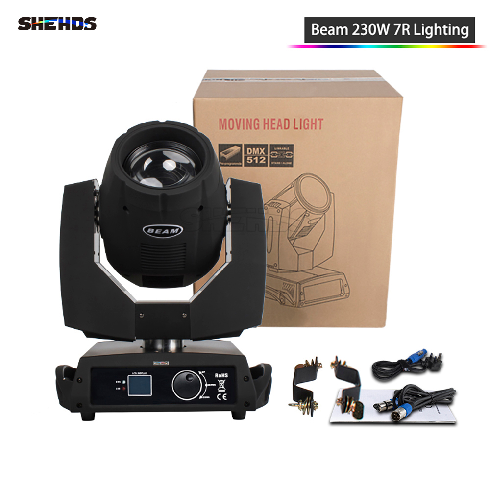 SHEHDS Beam 230W 7R（Button Version ）for DJ Performance Stage Wedding Nightclub