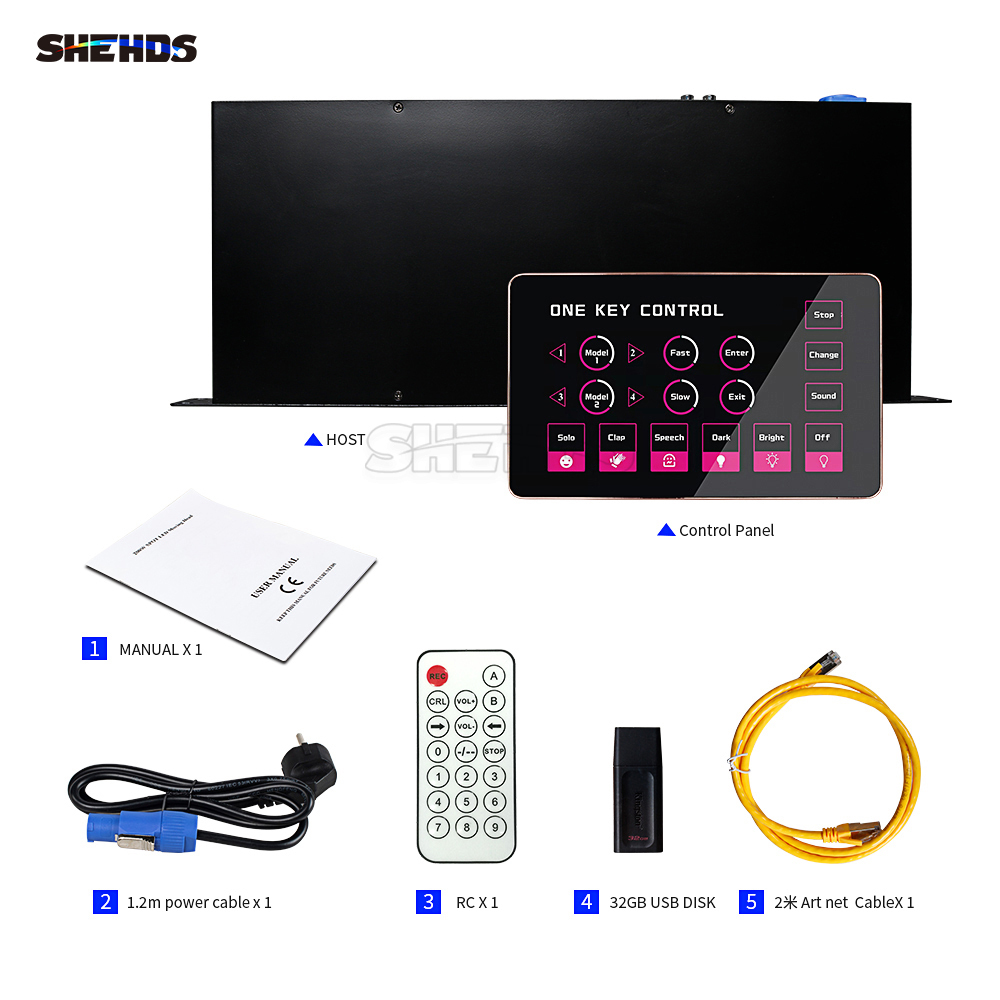 SHEHDS New Arrival 2048 Light Recorder One Key Control Software Control For Performance Stage Wedding