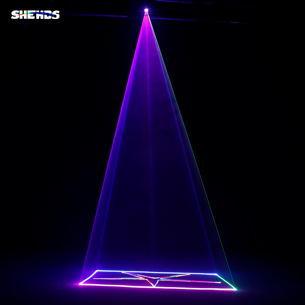 New Arrival 1W RGB Scan Laser Double Pattern Superimposed For Performance Stage DJ Nightclub Wedding