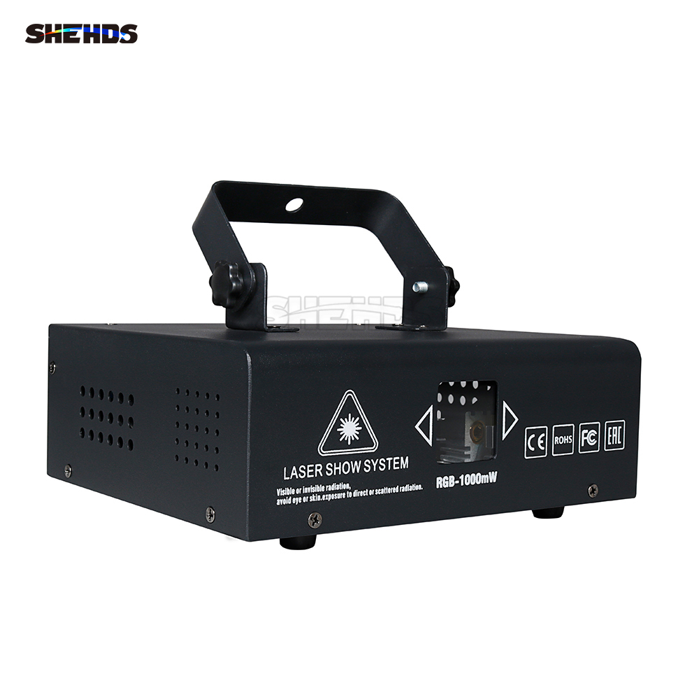 New Arrival 1W RGB Scan Laser Double Pattern Superimposed For Performance Stage DJ Nightclub Wedding
