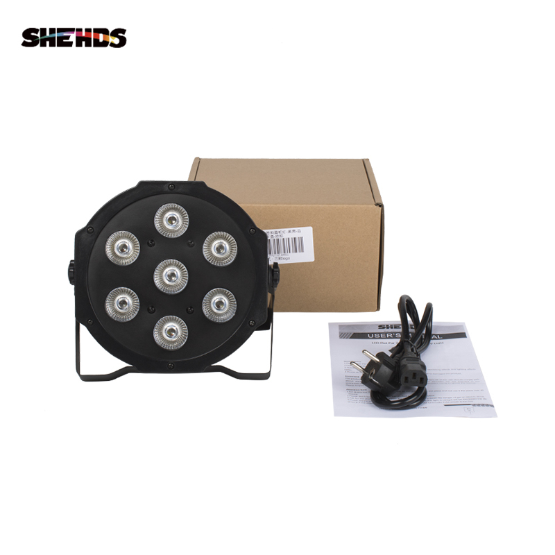 LED Flat Par 7x18W RGBWA+UV  Stage Lighting
