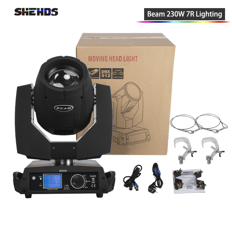 Beam 230W 7R Beam Moving Head Lighting Stage Light Nightclub Touch Screen Stgae DJ Disco Lighting Stage DJ Lighting