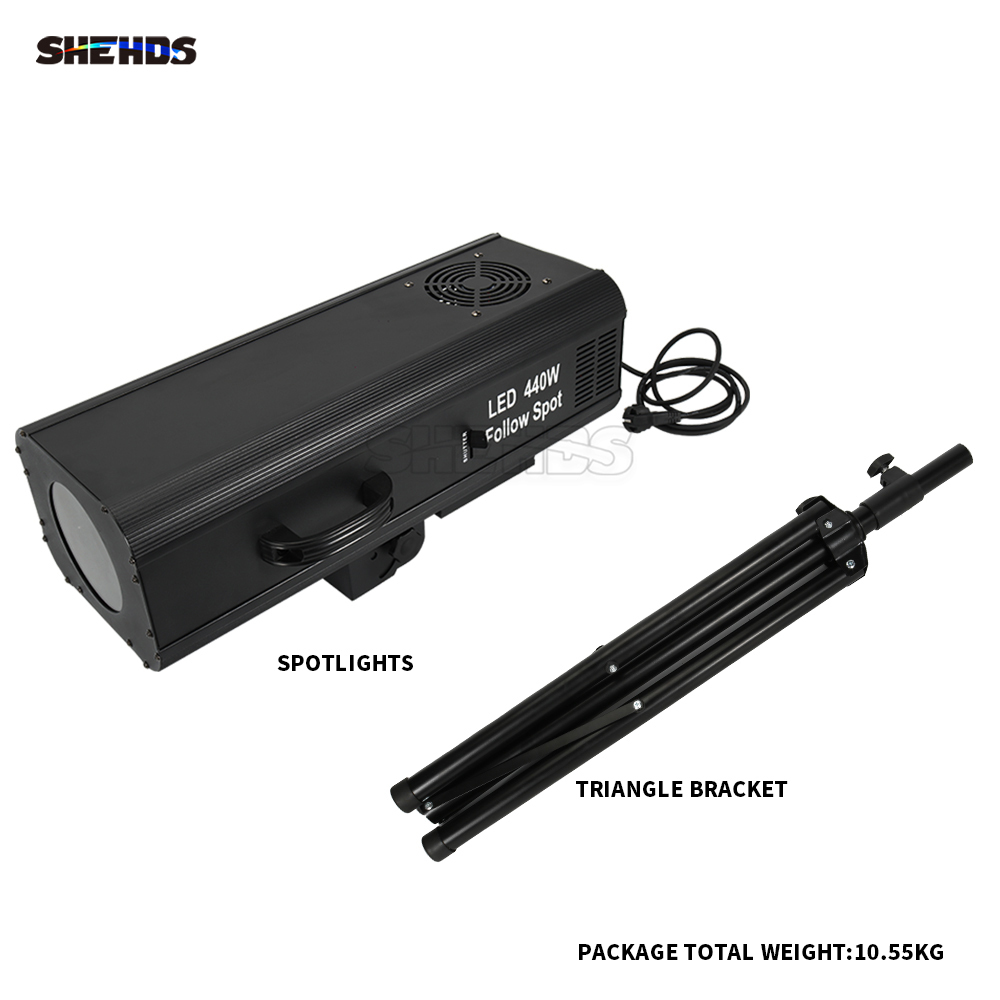 New Arrival 440W LED Follow Spotlight Tracker Performance Focused/Zoom Light.