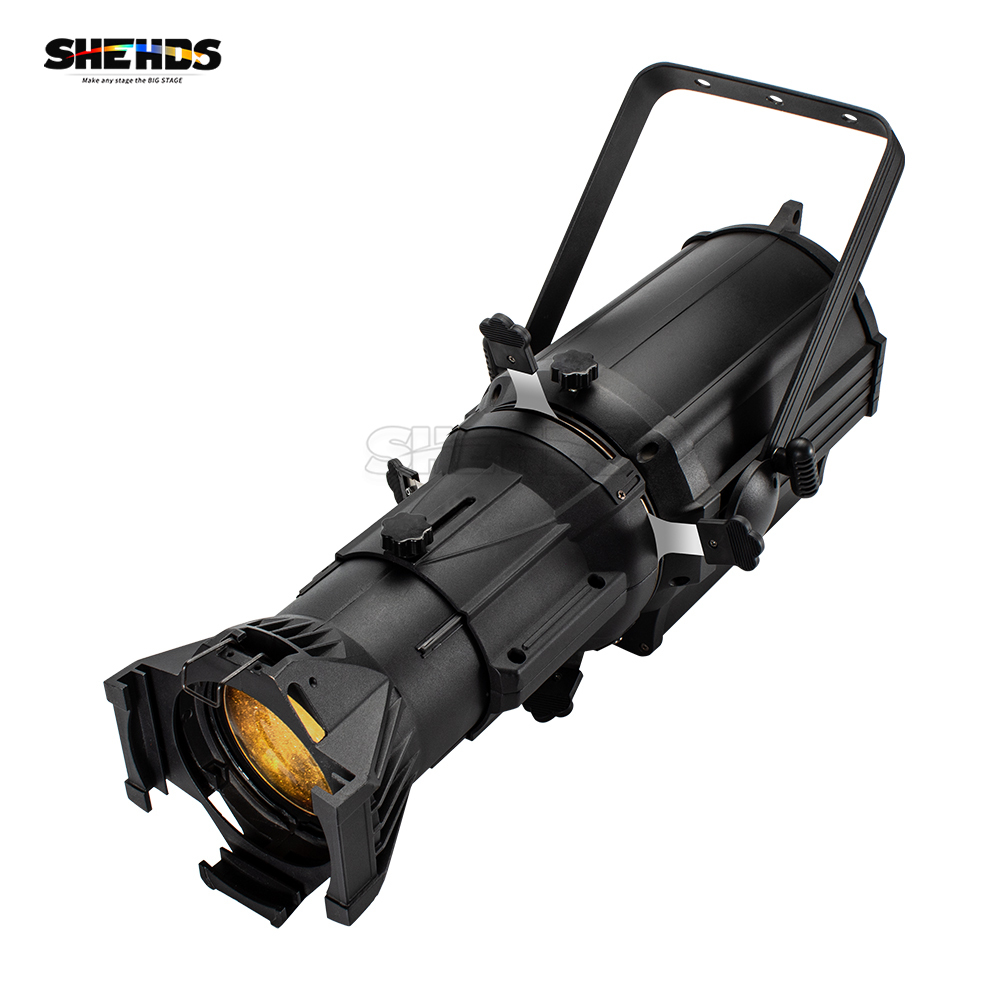 New Arrival LED 250W LEKO Profile Spotlight RGBW/Cool & Warm White Four-leaf Manual Cut Light Barrier Suitable for Night Club&Wedding&Theater Stage