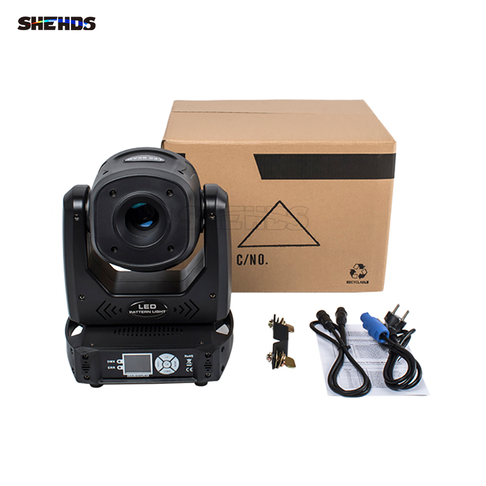6 Prism LED Spotlight 100W  Gobo Light  With LCD Display Stage Effect Lighting DJ Disco Stage Moving Head Lights Stage DJ Lighting